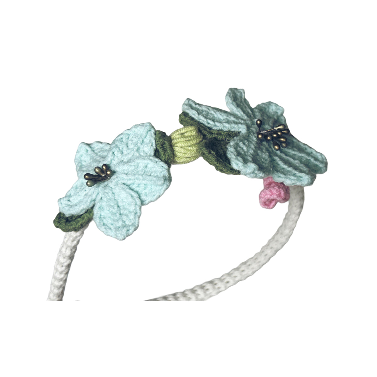 Grüne und blaue Blumen